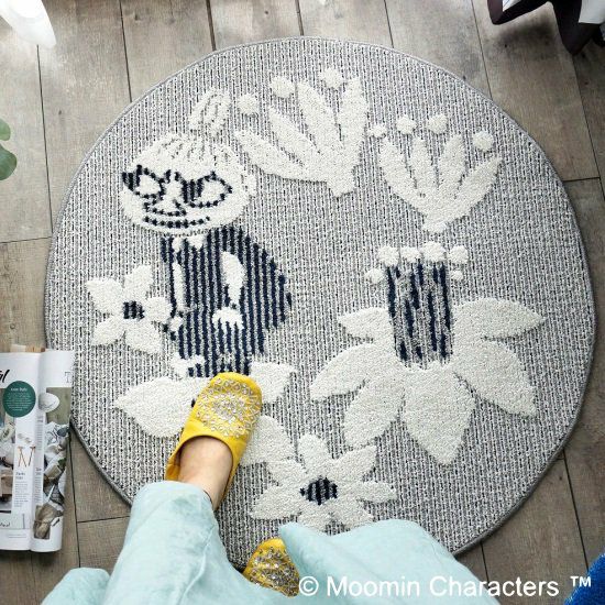 MOOMIN-ムーミン】おしゃれなムーミンラグマット 90×90cm ＜M