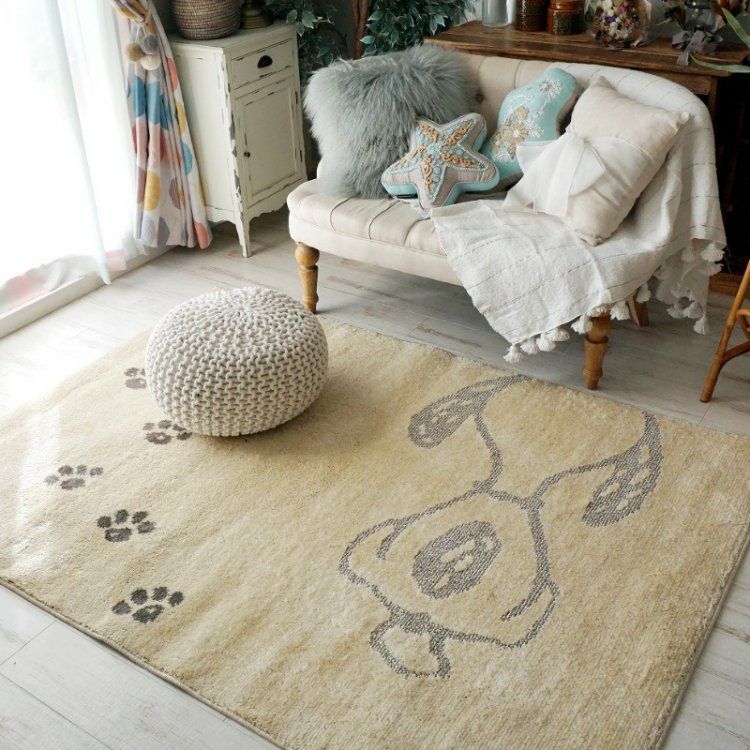 ラグ・カーペット peanuts&co Mr BEER HAND MADE RUG ピーナッツカンパニー オリジナル ハンドメイド ラグ