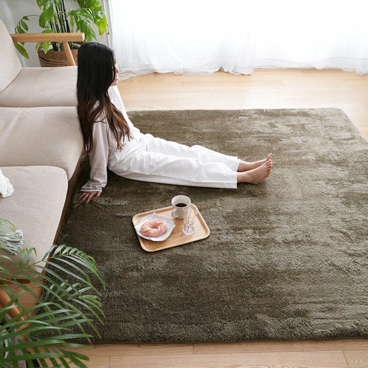 洗える！ふわもこ2層ウレタンマイクロファイバーラグ＜Fuwale - フワレ