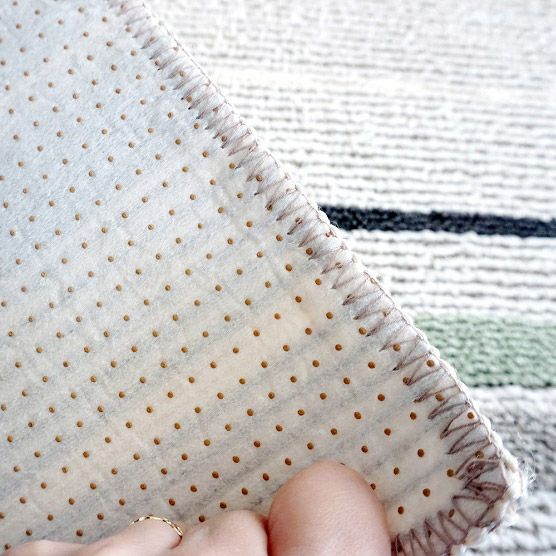 大人気！北欧ナチュラルな国産洗える綿混ラグ＜Nelly - ネリー