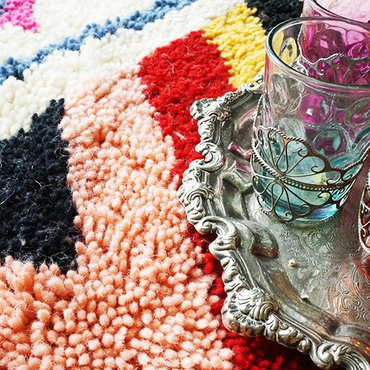 世界に1枚だけ！モロッコ直輸入のウール100％ハンドメイドベニワレン