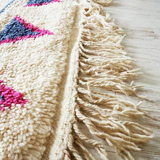 世界に1枚だけ！モロッコ直輸入のウール100％ハンドメイドベニワレン