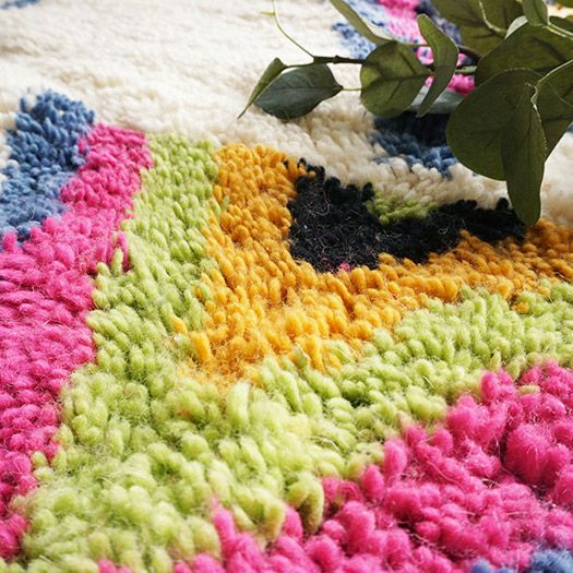 世界に1枚だけ！モロッコ直輸入のウール100％ハンドメイドベニワレン