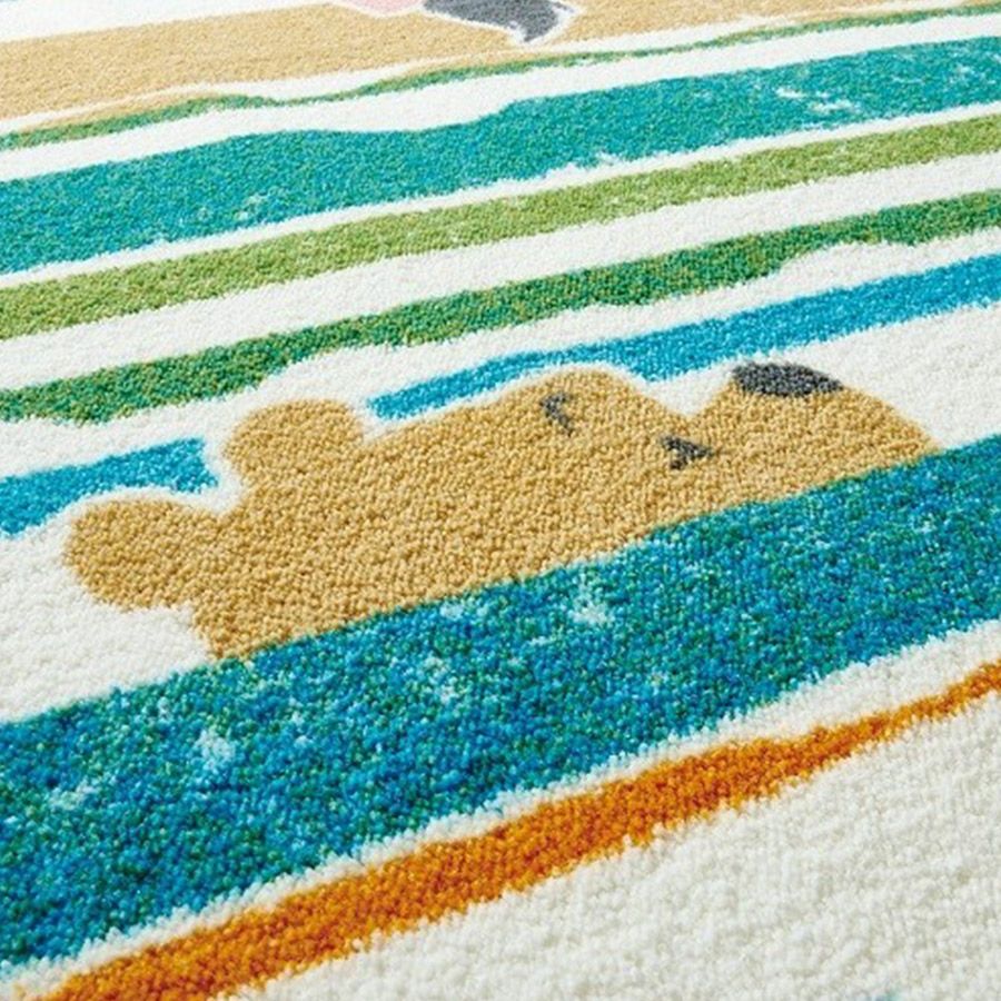 DISNEY】おしゃれなディズニーラグ<POOH/Look in RUG - プー DISNEY】おしゃれなディズニーラグ<POOH/Look in RUG - プー