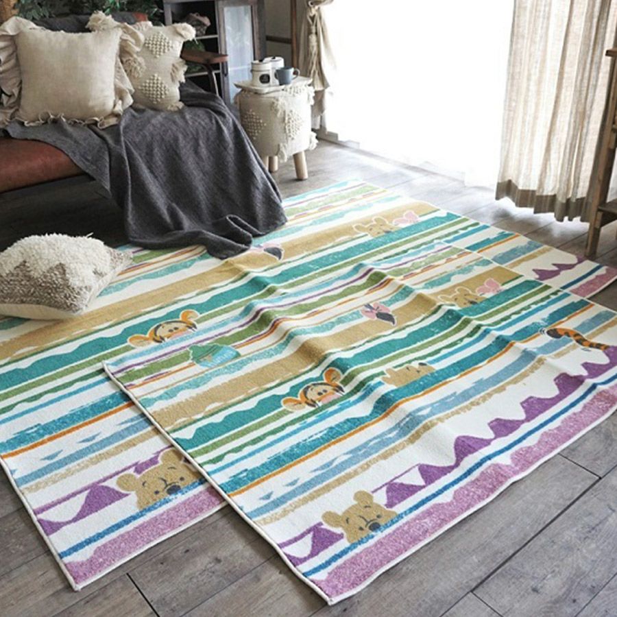 DISNEY】おしゃれなディズニーラグ<POOH/Look in RUG - プー DISNEY】おしゃれなディズニーラグ<POOH/Look in RUG - プー