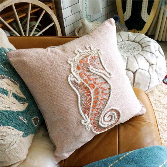 リネン刺繍 桜坂美野様オーダー専用ページ】クッションカバー