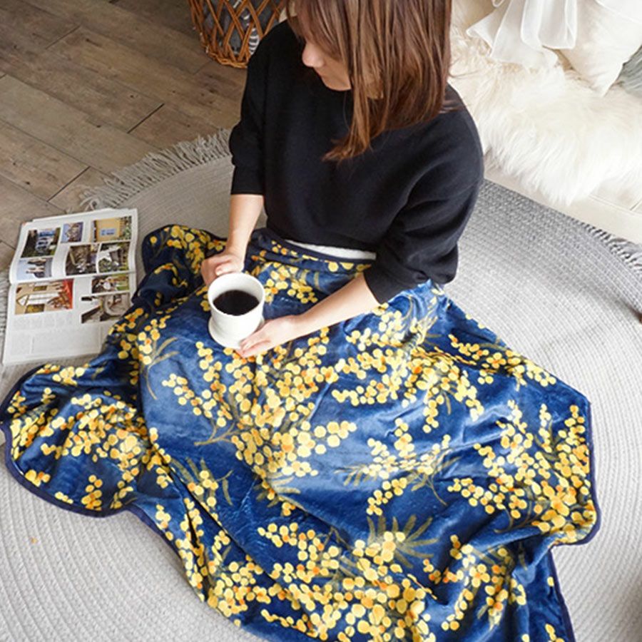 85cm×130cm ミモザ色×カラフル モチーフ編み大判ブランケット 85cm×130cm ミモザ色×カラフル モチーフ編み大判ブランケット 楽天市場