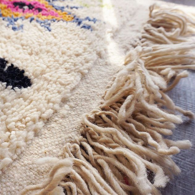 世界に1枚だけ！モロッコ直輸入のウール100％ハンドメイドベニワレン