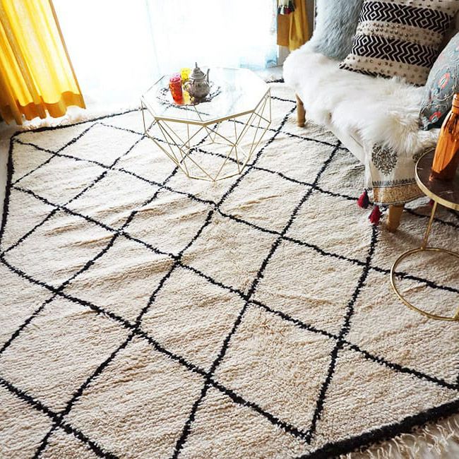 【新品/一点物】ハンドメイド モロッコラグ 103×68 No.9 新品/一点物】ハンドメイド モロッコラグ 103×68 No.9 新品/一点