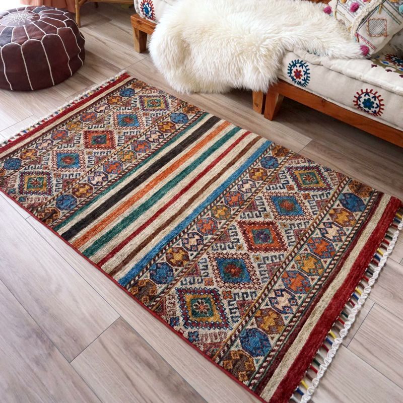 世界に1つだけの手織りパキスタン緞通＜PG15アズハル azhar＞：約