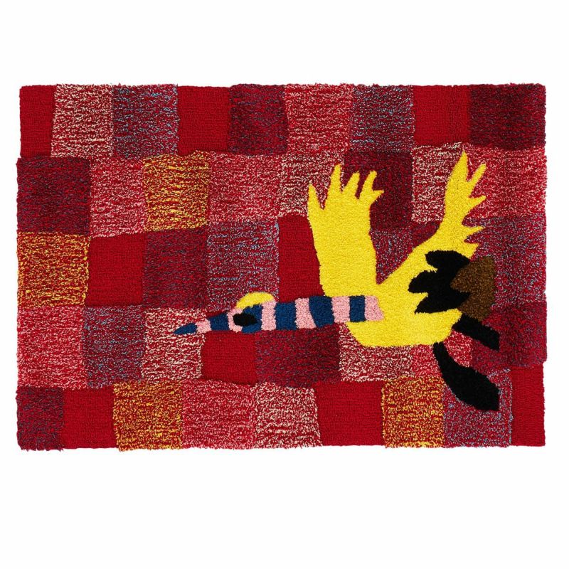 鶴 マット レッド